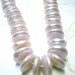 White Button Pearl Necklace Wedding Jewelry