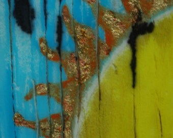 it was cloudy outside my head. mixed media wall art