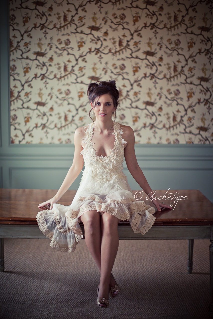 Custom Made Gorgeous Halter Neck Babydoll Dress