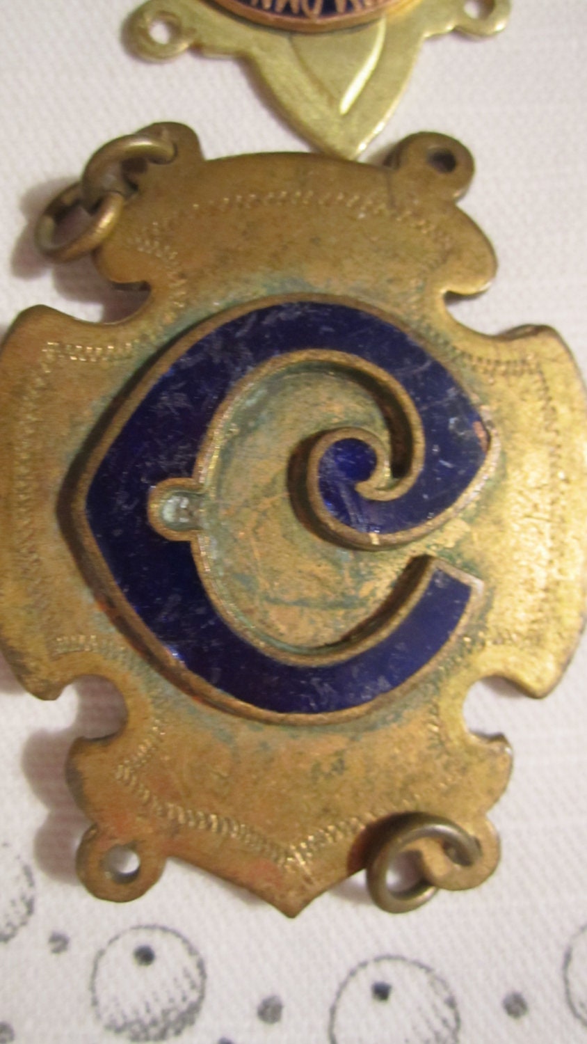 Vintage collection lot various medals RAOB royal andulian order buffalo bison british connectors stamping destash focal pieces supplies