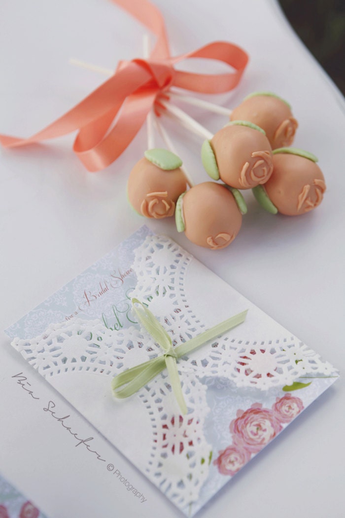 Bridal Wedding Shower Damask Peony Invitation as seen on Amy Atlas Il_170x135