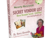 Secret Vendor List (Downloadable eBook), Nancy Alexander of Ladybug Wreaths Tells All Her Secret Vendors