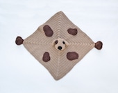 Instant Download - PDF Crochet Pattern - Puppy Dog Security Blanket - Text instructions and SYMBOL CHART instructions