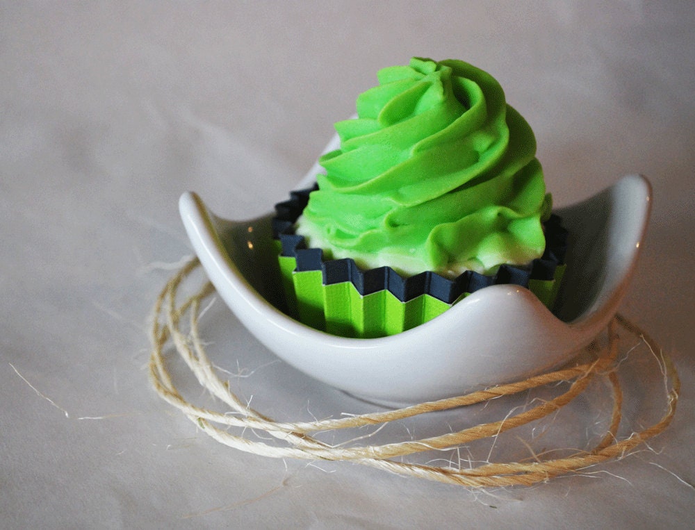 Halloween Lime and Grey Crinkle Cupcake Wrappers Set of 12 Only Available at Your Little Cupcake