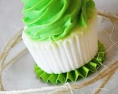 Halloween Lime and Grey Crinkle Cupcake Coasters Set of 12 Only Available at Your Little Cupcake