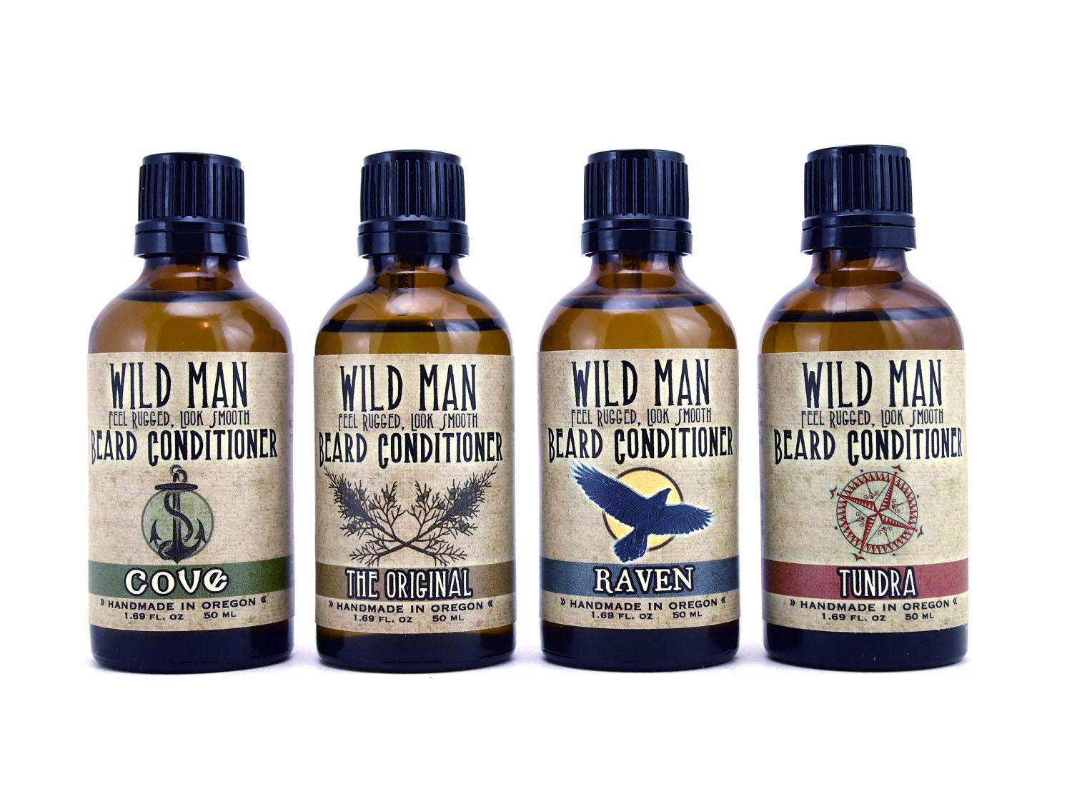 Beard Conditioner Oil Wild Man Beard Softener 50ml Beard Oil