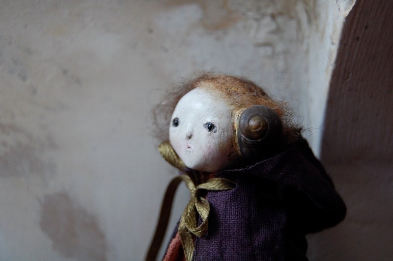 Elsie - OOAK Paper Clay Art Doll