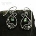 Labradorite and sterling silver earrings, handmade with natural gemstones