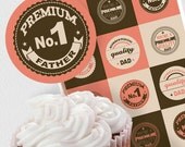 quality dad retro party circles - printable file -  fathers day
