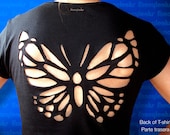 Sexy Butterfly cut-out t-shirt