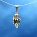 SALE Perfectly petite gemstone cluster pendant