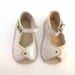 1940's White Leather Baby Sandals