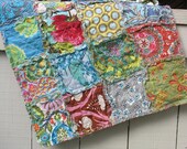 QUEEN sham - rag quilt  - CUSTOM Amy Butler, Art Gallery...