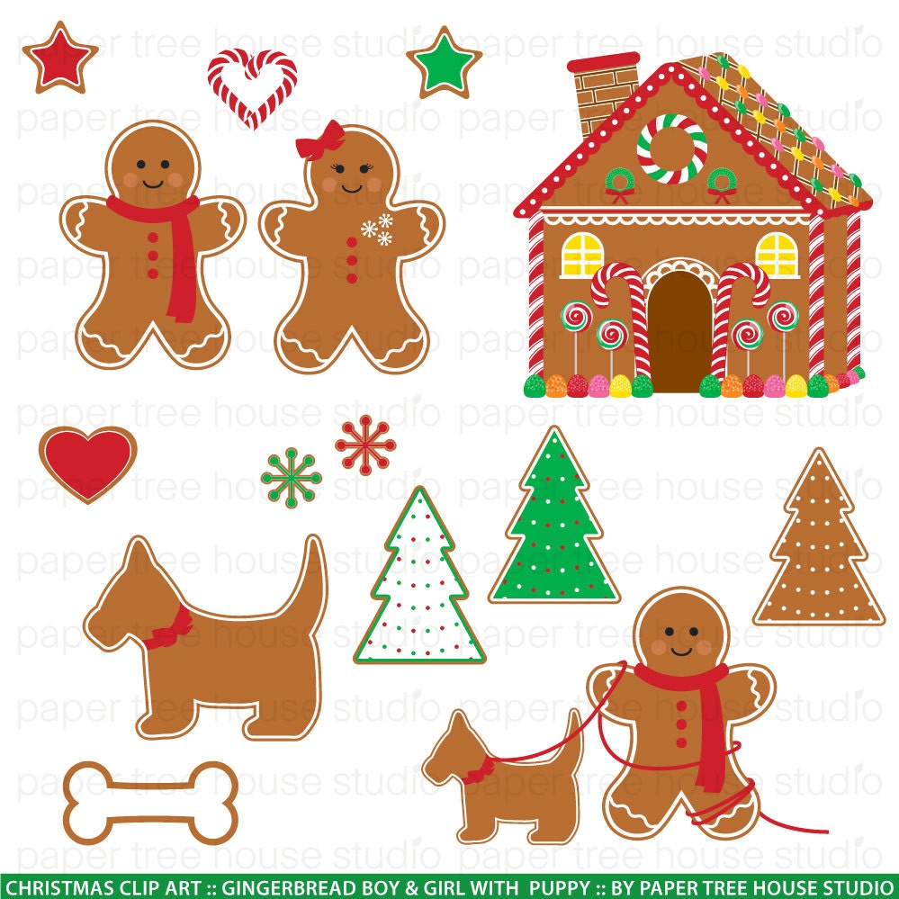 christmas gingerbread man clipart - photo #48