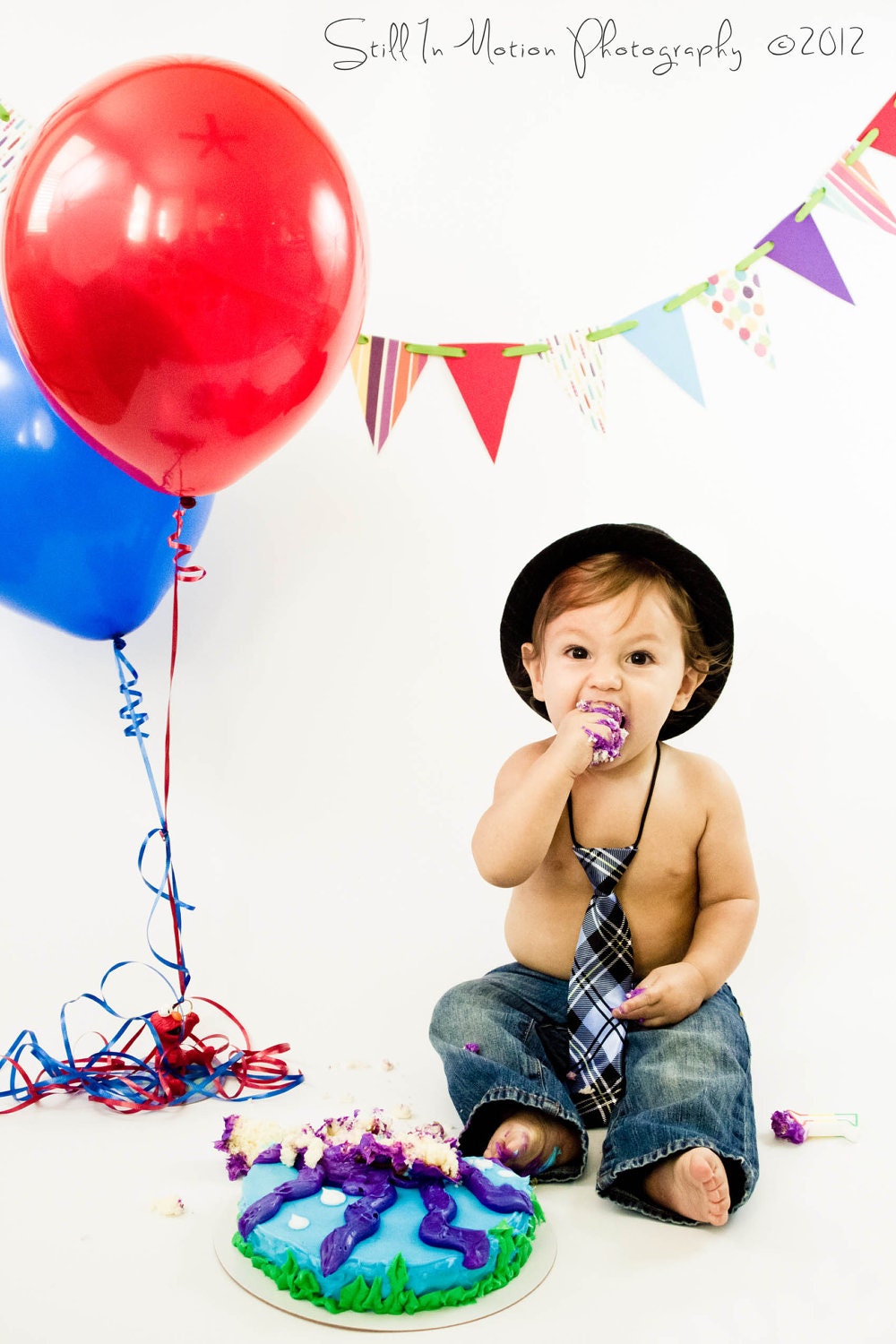Paper Garland Unisex Birthday Decorations Paper Bunting Party Decor Paper Pennant Banner Photo Shoot Prop