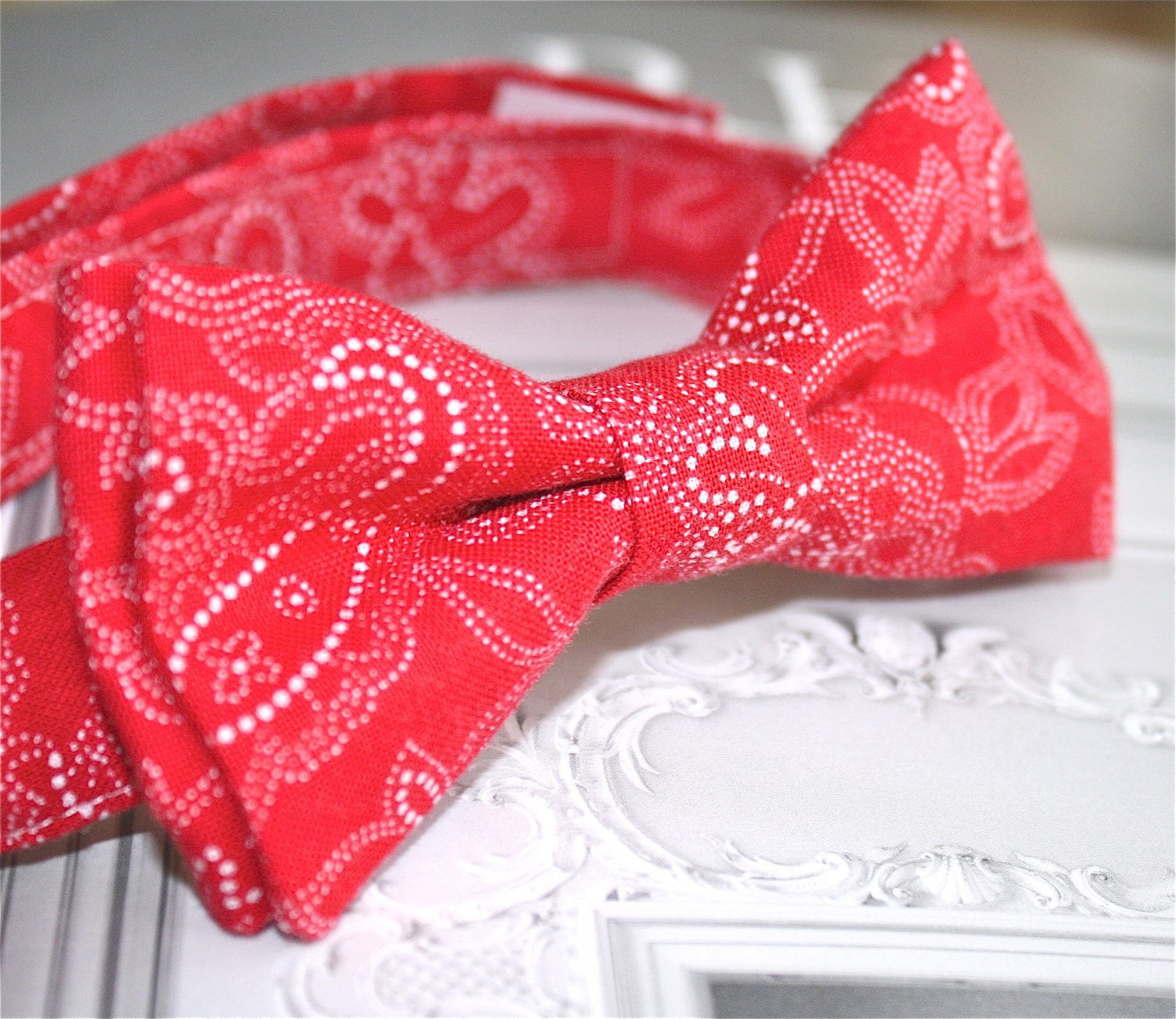 Red Bow Tie for Boys -- Red Bowtie -- Red Tie for Kids