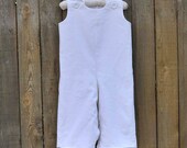 White Linen Longalls...Great for Christenings, Weddings,Photos...Eco-friendly...0-3M to 4T