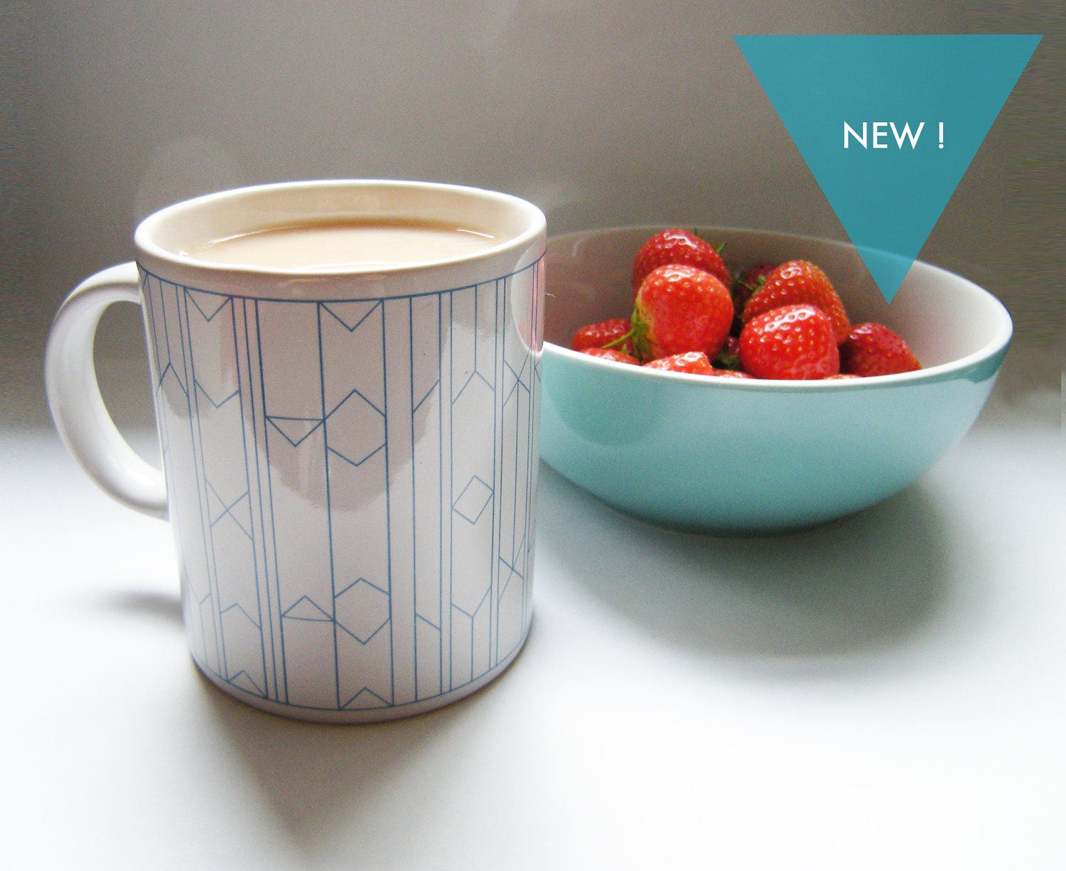 Turquoise Graphic Mug