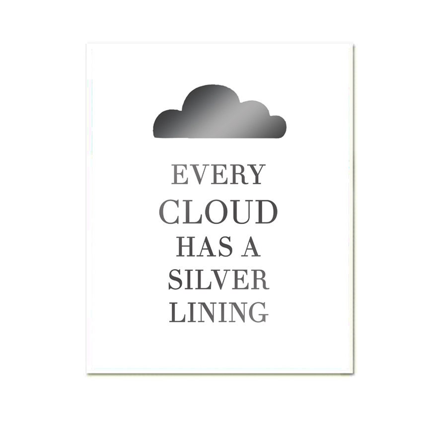 Silver lining 8 x 10 inch Art Print SALE buy 2 get 3 John Lennon Beatles