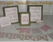 Cowgirl Theme Birthday Party Package