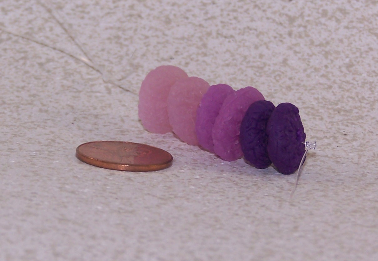 Purple Ombre Sugar Beads Polymer Clay Disc Beads