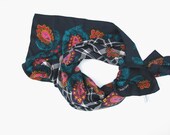 VTG 80s Diane Von Furstenburg Silk Paisley Scarf - Free Shipping to US