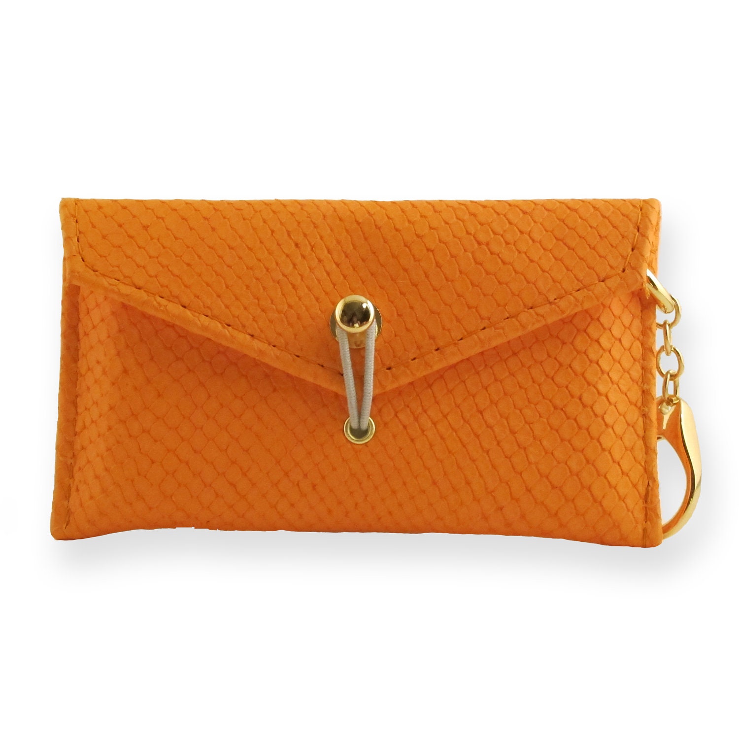 d.nvlp phone case & key chain (orange w. gray detail)
