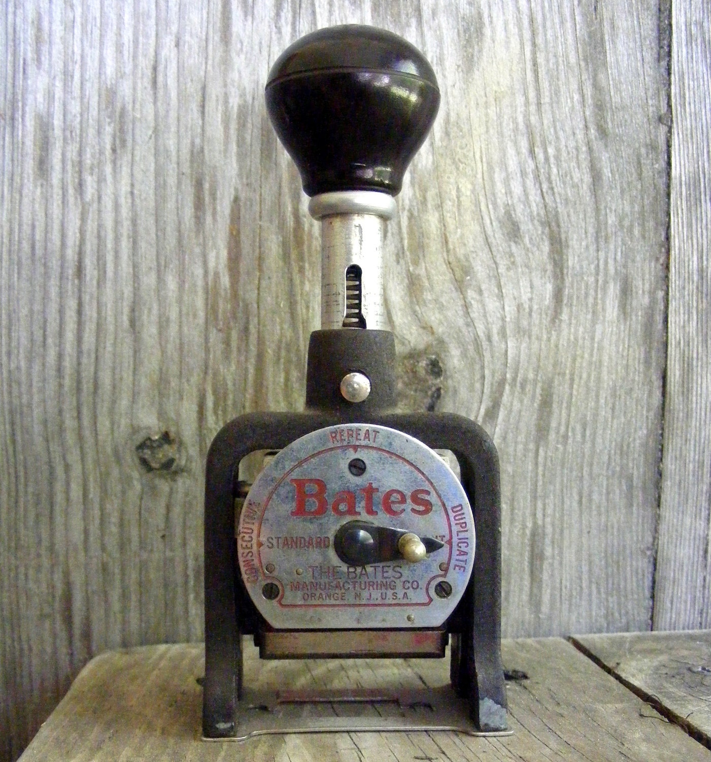 Vintage Industrial Numbering Machine - Bates Manufacturing Co. / Decorative