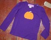 Girls size 3t fall  halloween pumpkin shirt ready to ship SALE