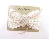 Lace snow white bow hair clip