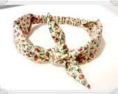 Bow Tie Head Scarf Tie Housewife Headband Boho Vintage Hairband