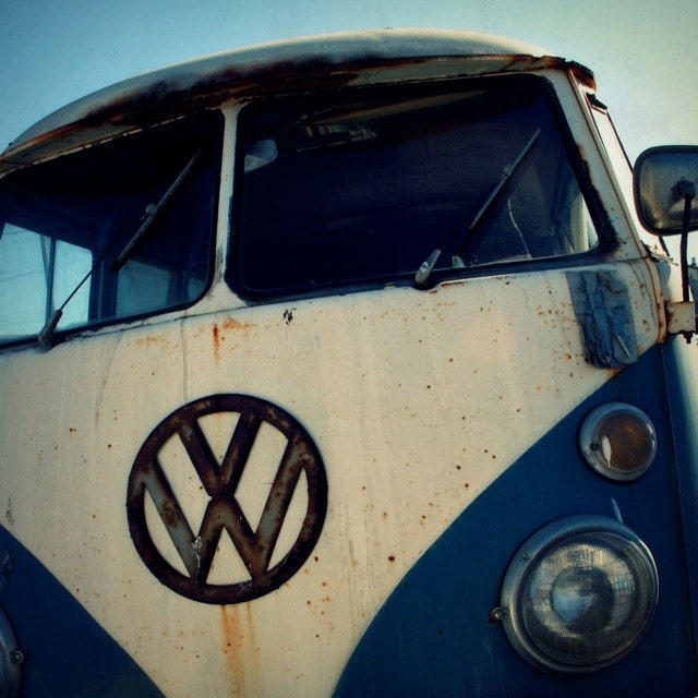 photography, volkswagen photo, vw, surfer, vintage california, monaco blue, white, silver, beach, surfer, boys room, retro - VW, 8x8