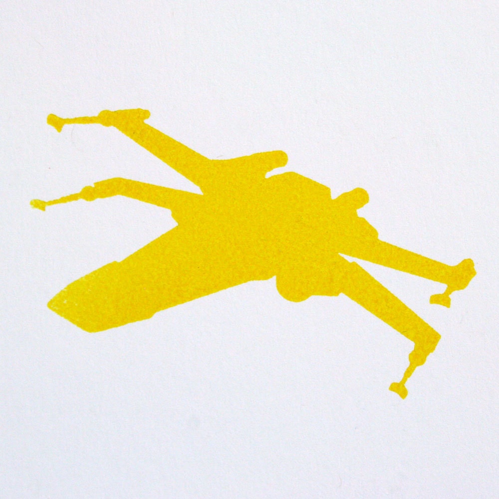Star Wars X-Wing Letterpress Card