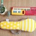SALE- Yellow Submarine - White and yellow stripe ukulele bag (Soprano Size) - Ready to ship
