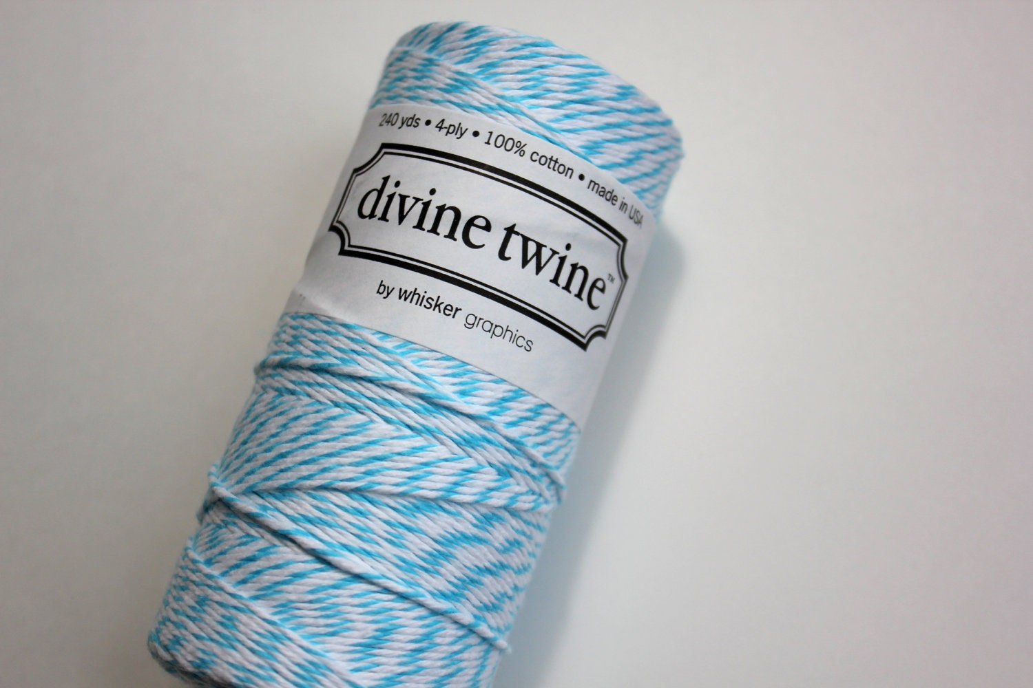 Divine Twine - Full Spool - 240 yards of Aqua - Baker's Twine