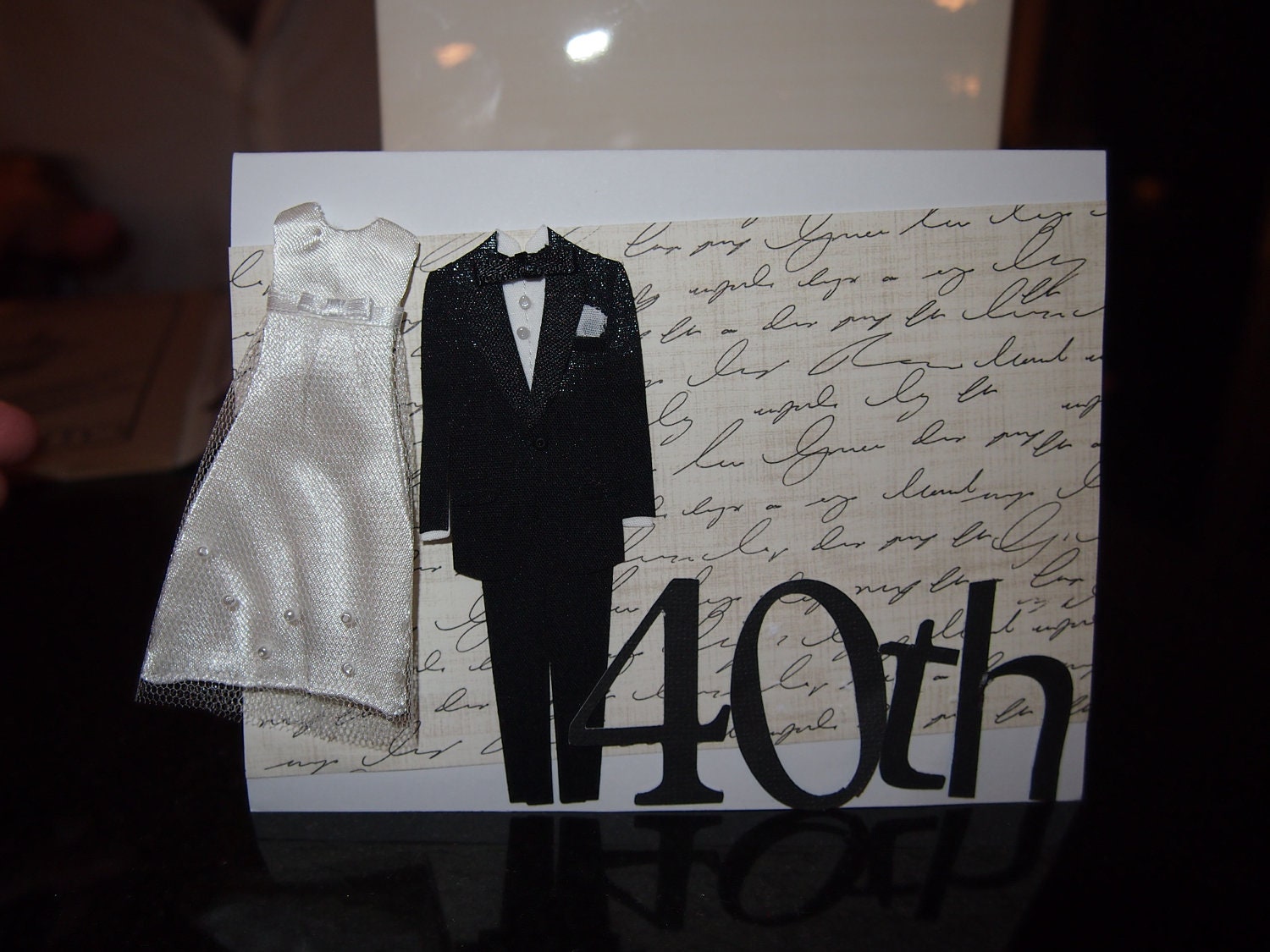 Handmade "Anniversery" card