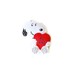 Snoopy Pin Brooch Charlie Brown Peanuts Red Heart