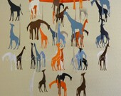 Giraffe Baby Paper Mobile - Extra Large