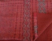 ajrakh ralli quilts/ block printed ajrakh/ madder red