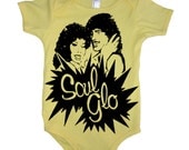 Baby Soul Glo Funny Onesie Boy Bodysuit - American Apparel - 6-12m, 12-18m, 18-24m, (7 Color Options)