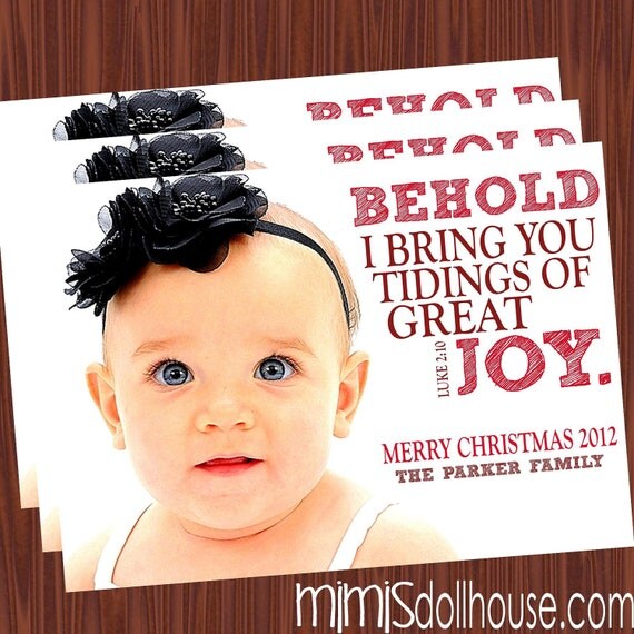 Religious Christmas Cards- Photo Cards-Holiday Cards Printable JPEG Il_570xn