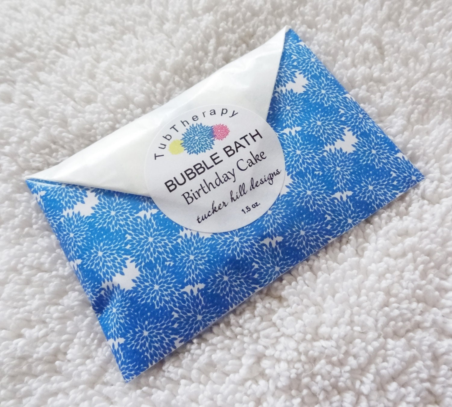 Bubble Bath Powder Single in Birthday Cake