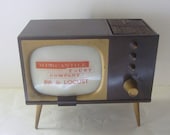 Vintage Salt and Pepper Television Set Mid Century Collectible Decor Kitsch Decor