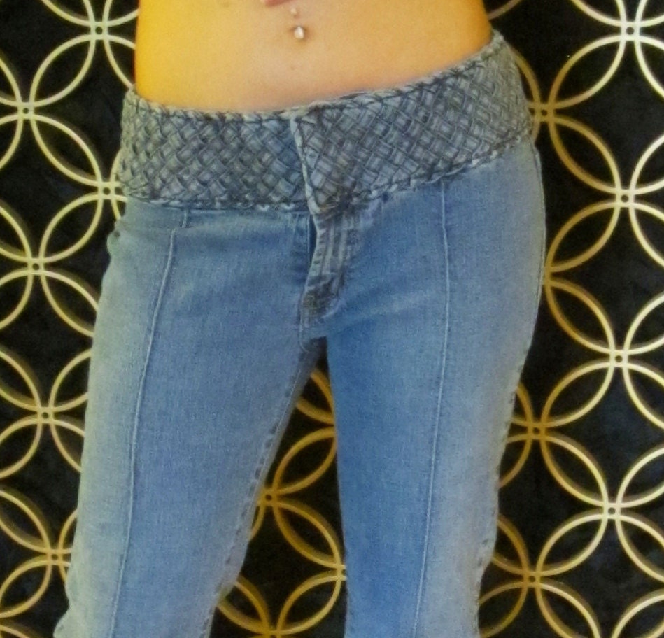 Vintage Bubblegum Jeans LowRise Braided Denim by linbot1 on Etsy