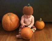 Fall Pumpkin Baby Beanie