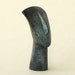 Greek Abstract Figurine Head in Bronze