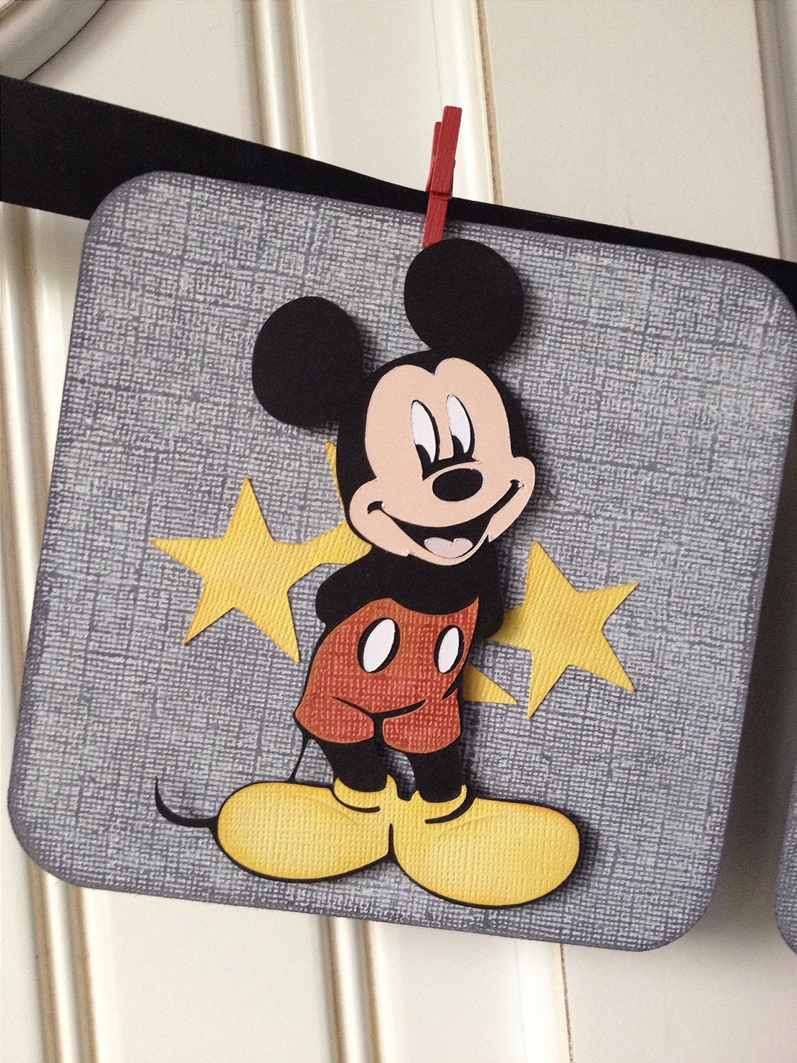Vintage Mickey Mouse name Banner