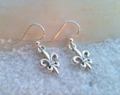 Silver Fleur de Lis Earrings