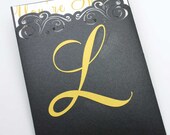 Laser cut pocket - "Monogram"