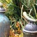 Pair of Garden Vases Tall with Tarnished Copper Green Glaze